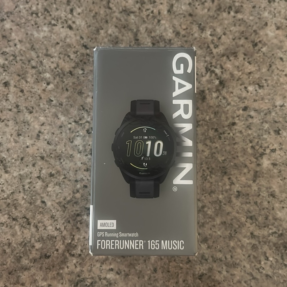 Black Garmin Forerunner 165 Music - Excellent condition